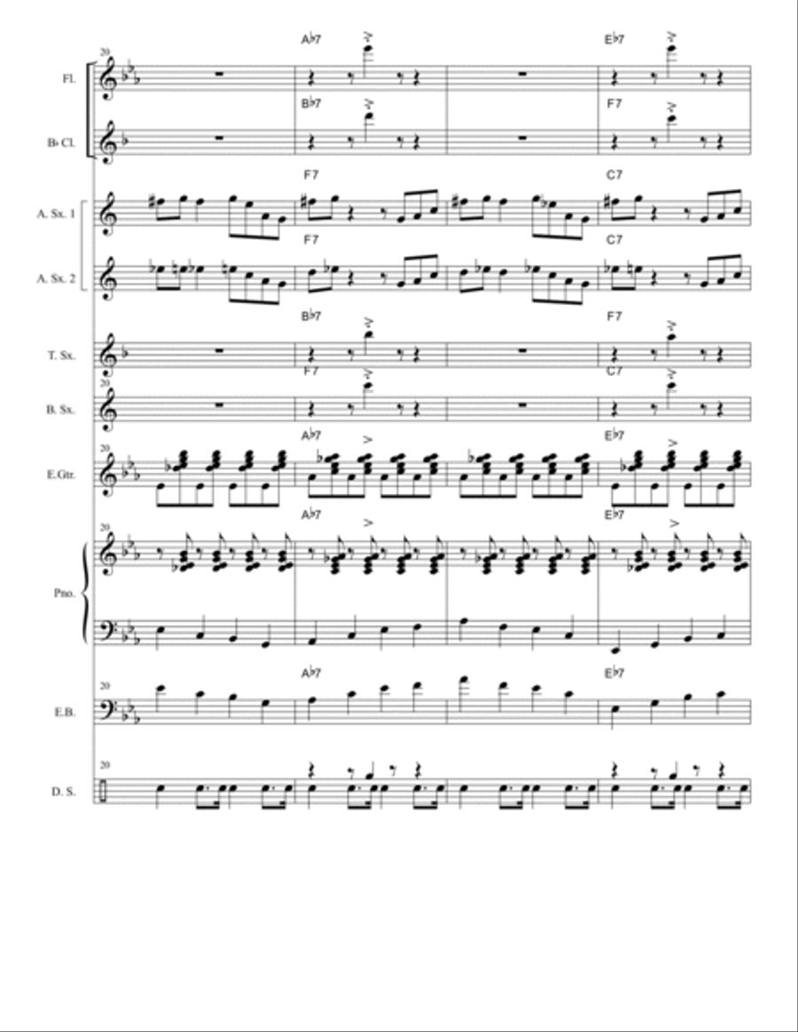WILSON'S BOOGIE WOOGIE Large Ensemble scores gallery preview page 6