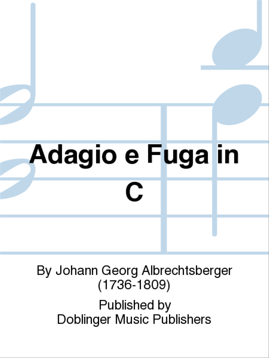 Adagio e Fuga in C Part scores gallery preview page 1