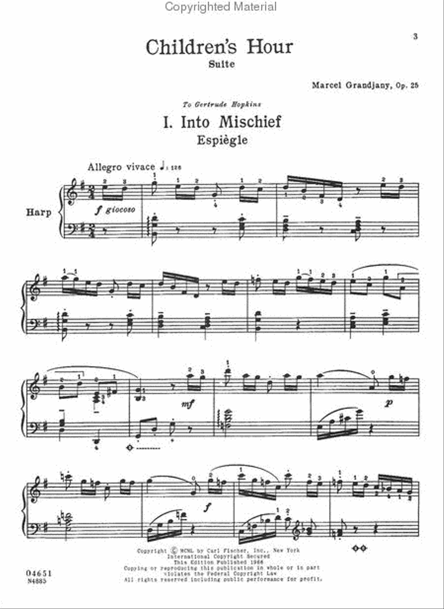 Children's Hour Harp scores gallery preview page 2