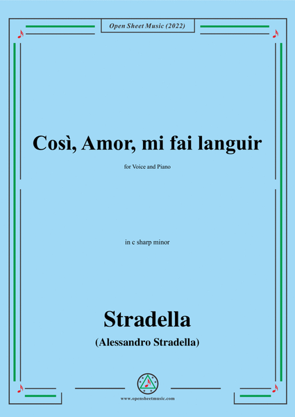 Stradella-Così,Amor,mi fai languir,in c sharp minor image number null