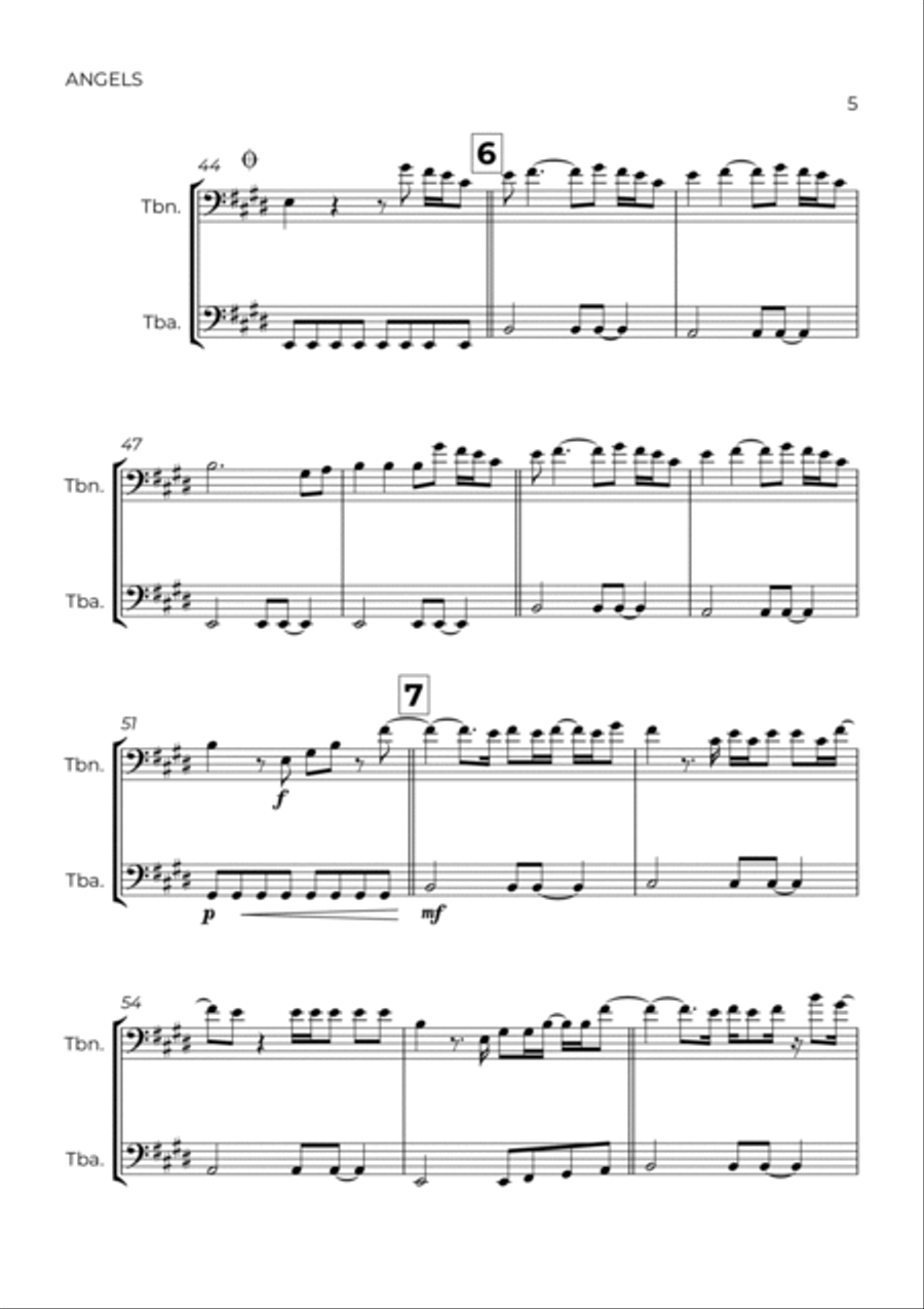 Angels Brass Duet scores gallery preview page 5
