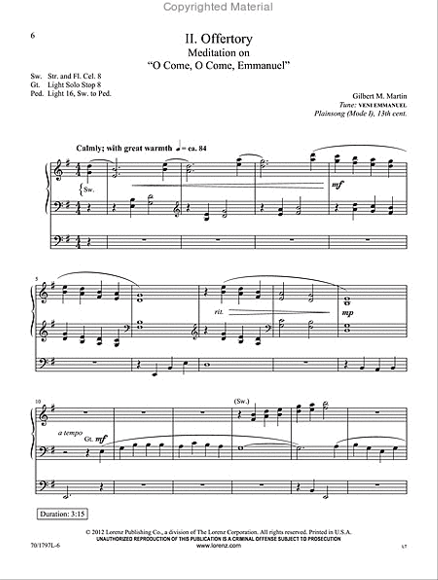 The King of Glory Comes The King of Glory Comes Organ Solo scores gallery preview page 4
