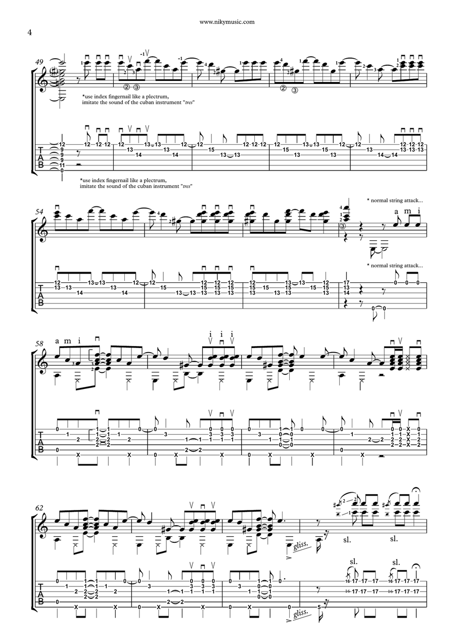 Havana Acoustic Guitar scores gallery preview page 4