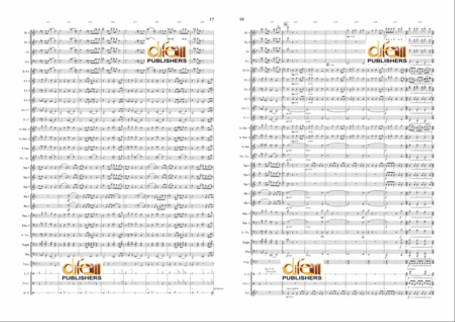 Danzon 2 Concert Band scores gallery preview page 9