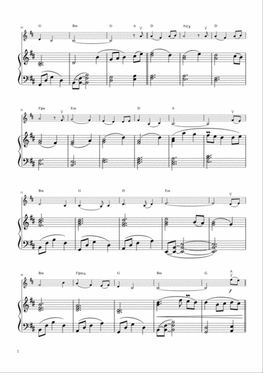 The Parting Glass - Celtic Violin Solo with Piano Accompaniment Violin Solo scores gallery preview page 3