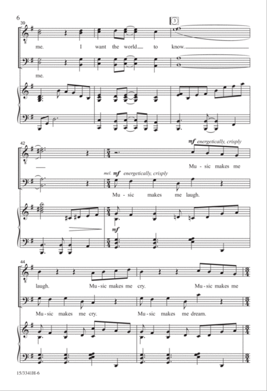 Music Makes Me Feel Alive TTBB scores gallery preview page 6