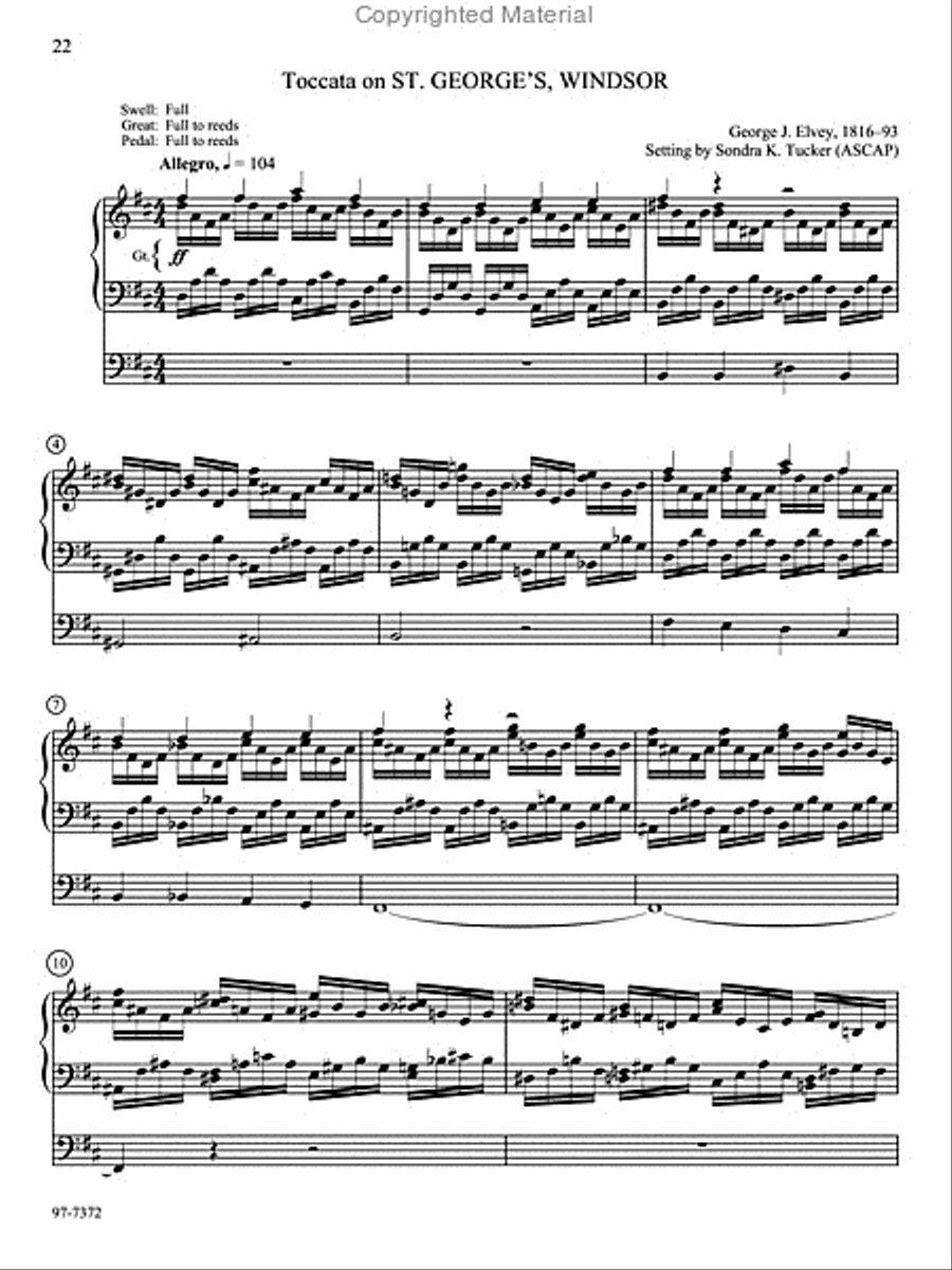 Three Toccatas for Festive Occasions Organ scores gallery preview page 5