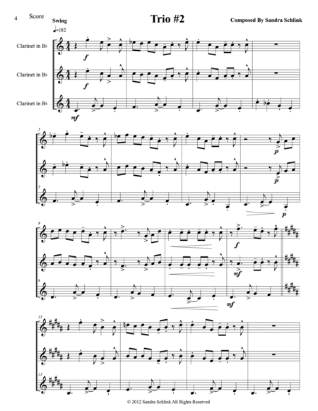 Jazz Clarinet trios book 1