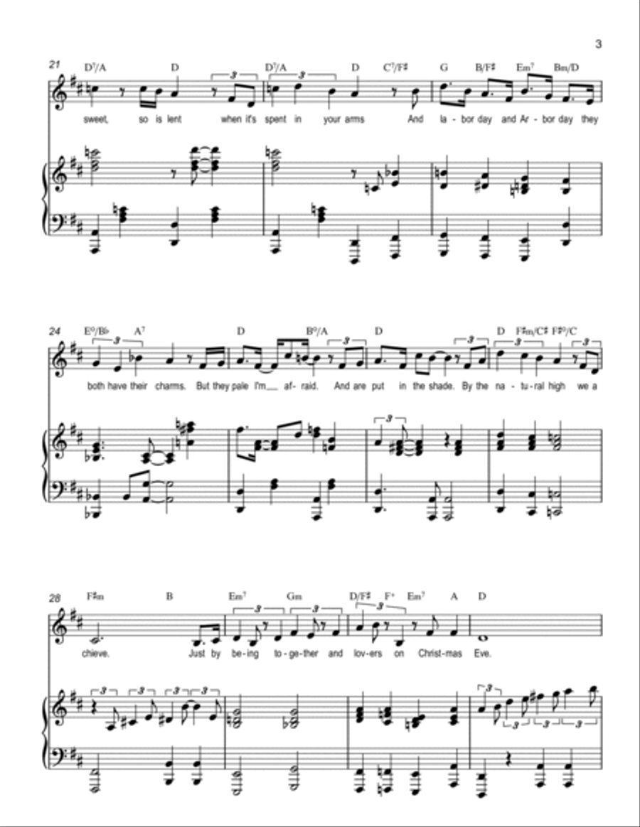 Lovers On Christmas Eve Lovers On Christmas Eve Voice scores gallery preview page 3