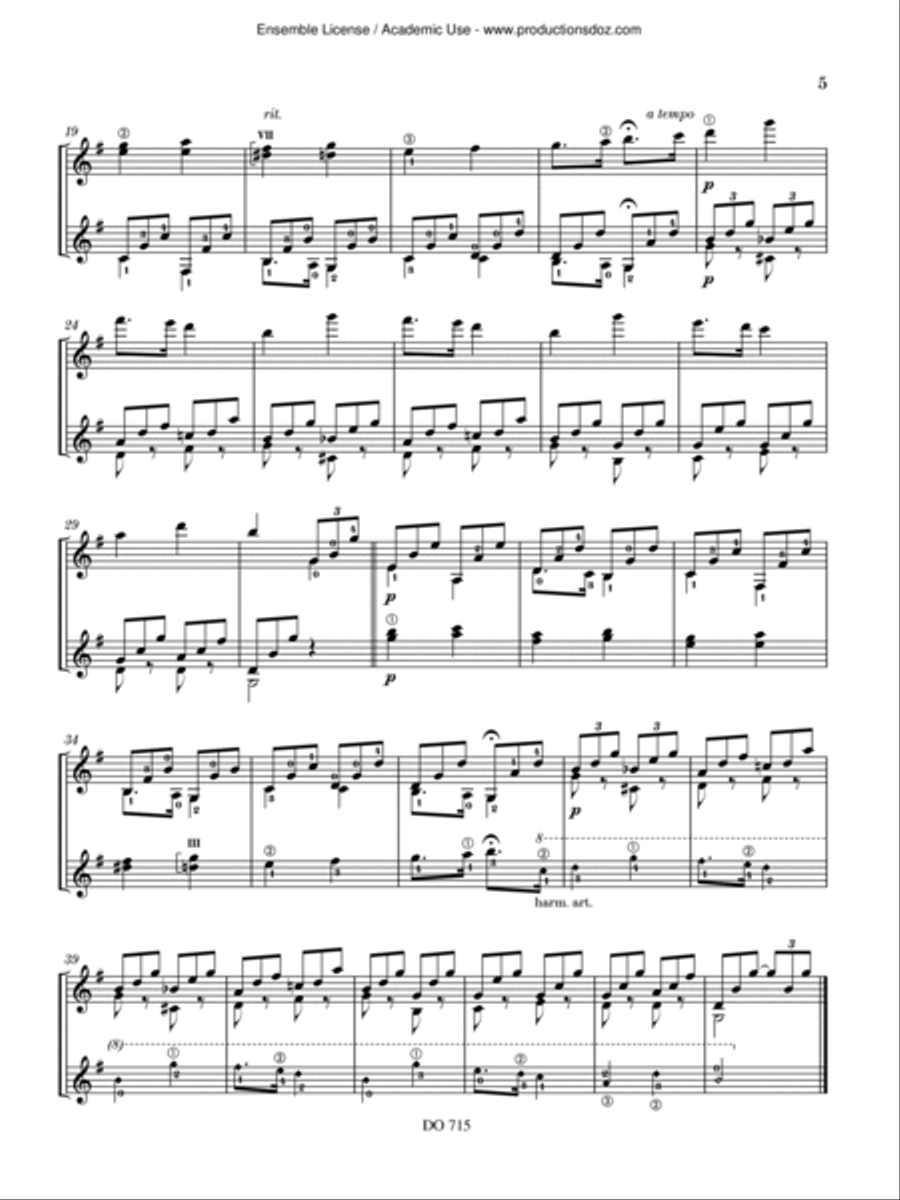 Kinderszenen, Opus 15 Classical Guitar scores gallery preview page 5