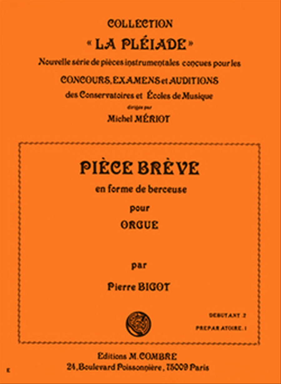 Piece breve en forme de berceuse