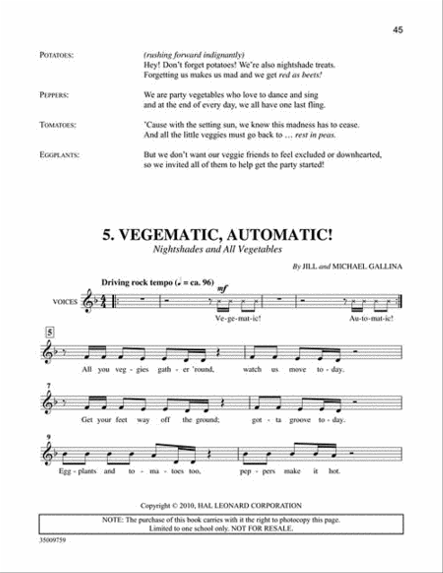 How Does Your Garden Groove? Unison Choir scores gallery preview page 7