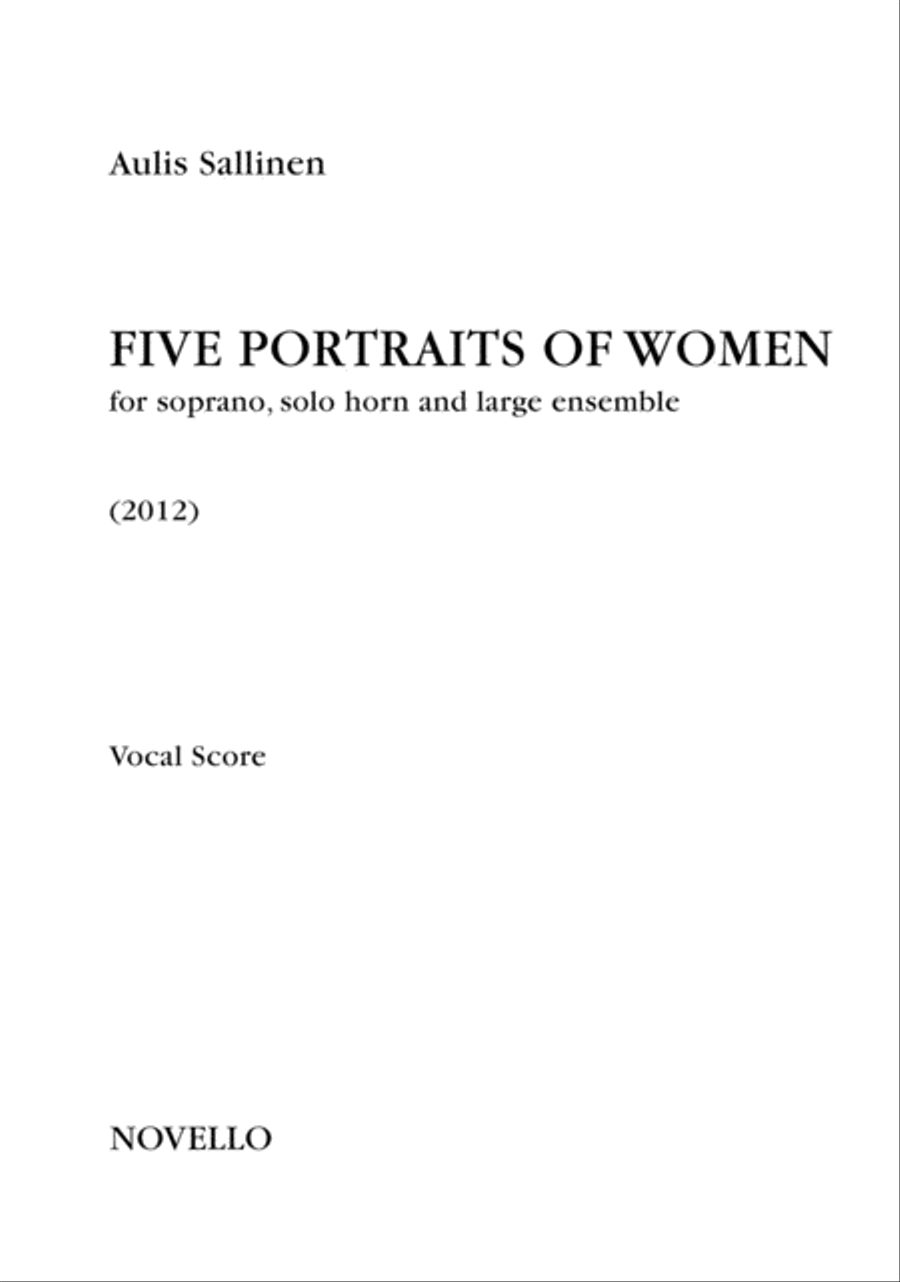 Five Portraits of Women Five Portraits of Women Horn scores gallery preview page 1