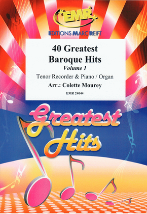 Book cover for 40 Greatest Baroque Hits Volume 1