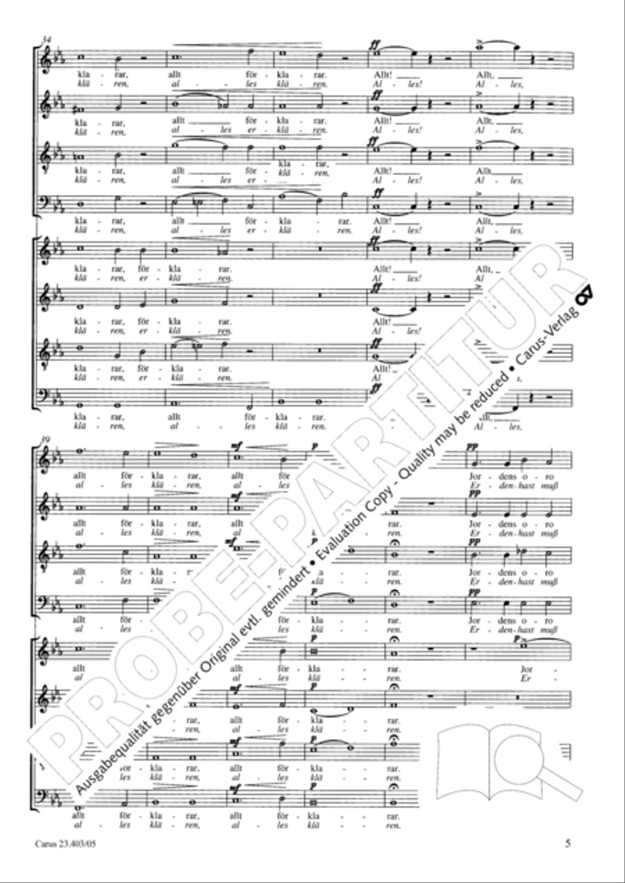 Jordens oro viker 4-Part scores gallery preview page 6