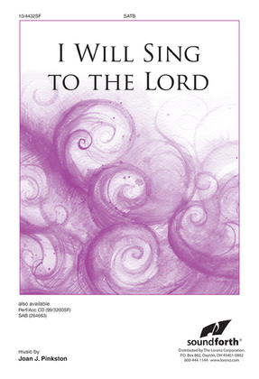 Book cover for I Will Sing to the Lord