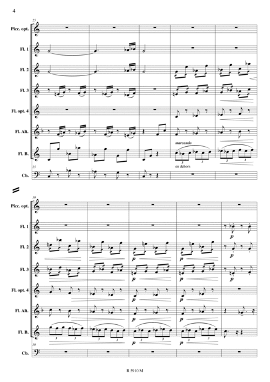 La Oracion del torero Flute scores gallery preview page 5