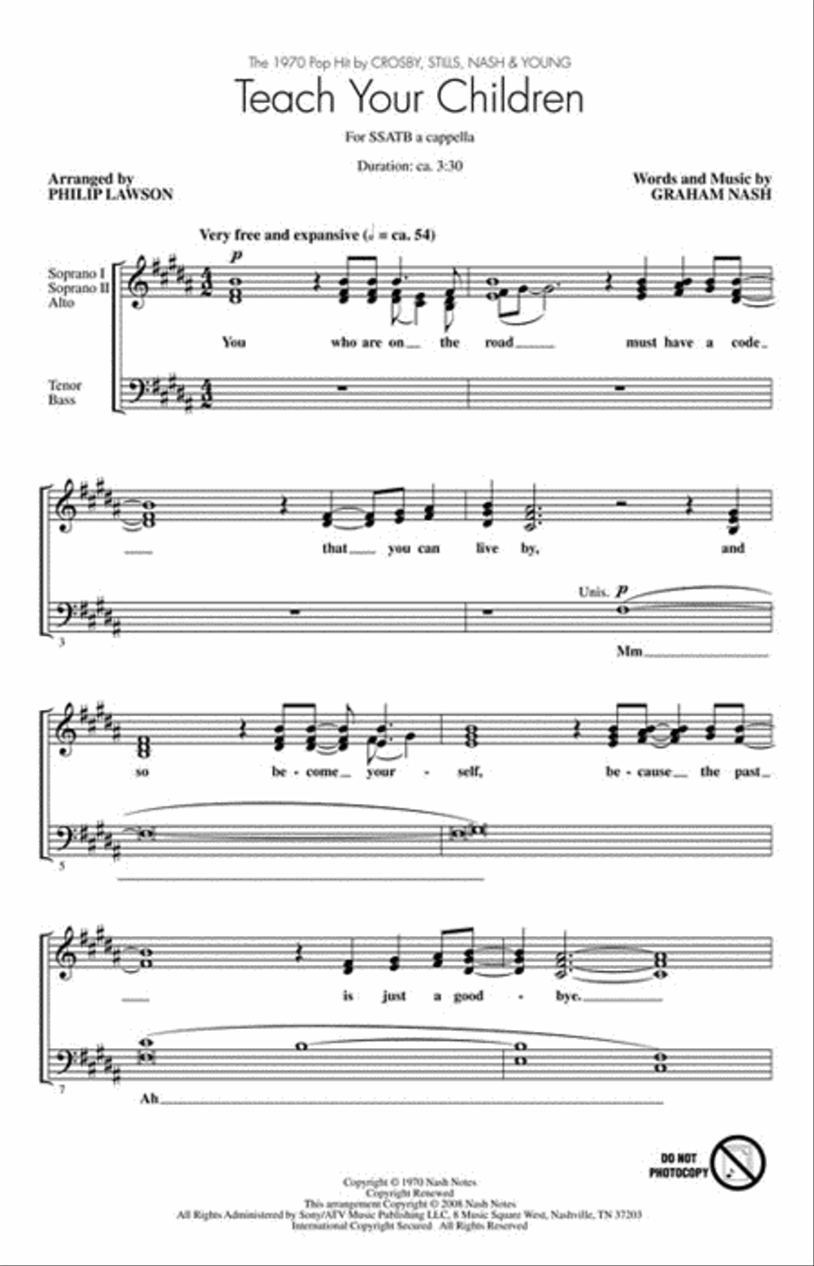 Teach Your Children SSATB scores gallery preview page 2