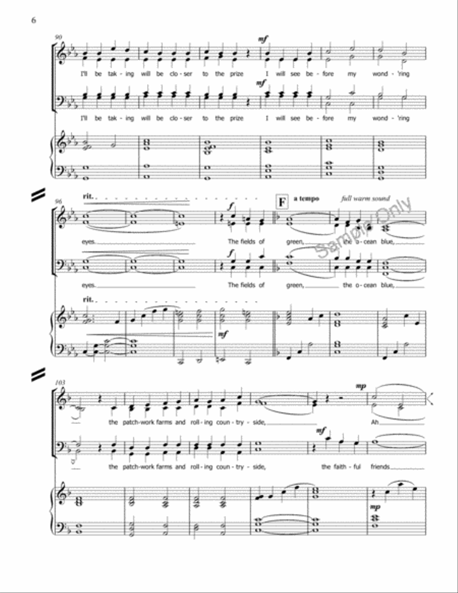 Come Home 4-Part scores gallery preview page 7