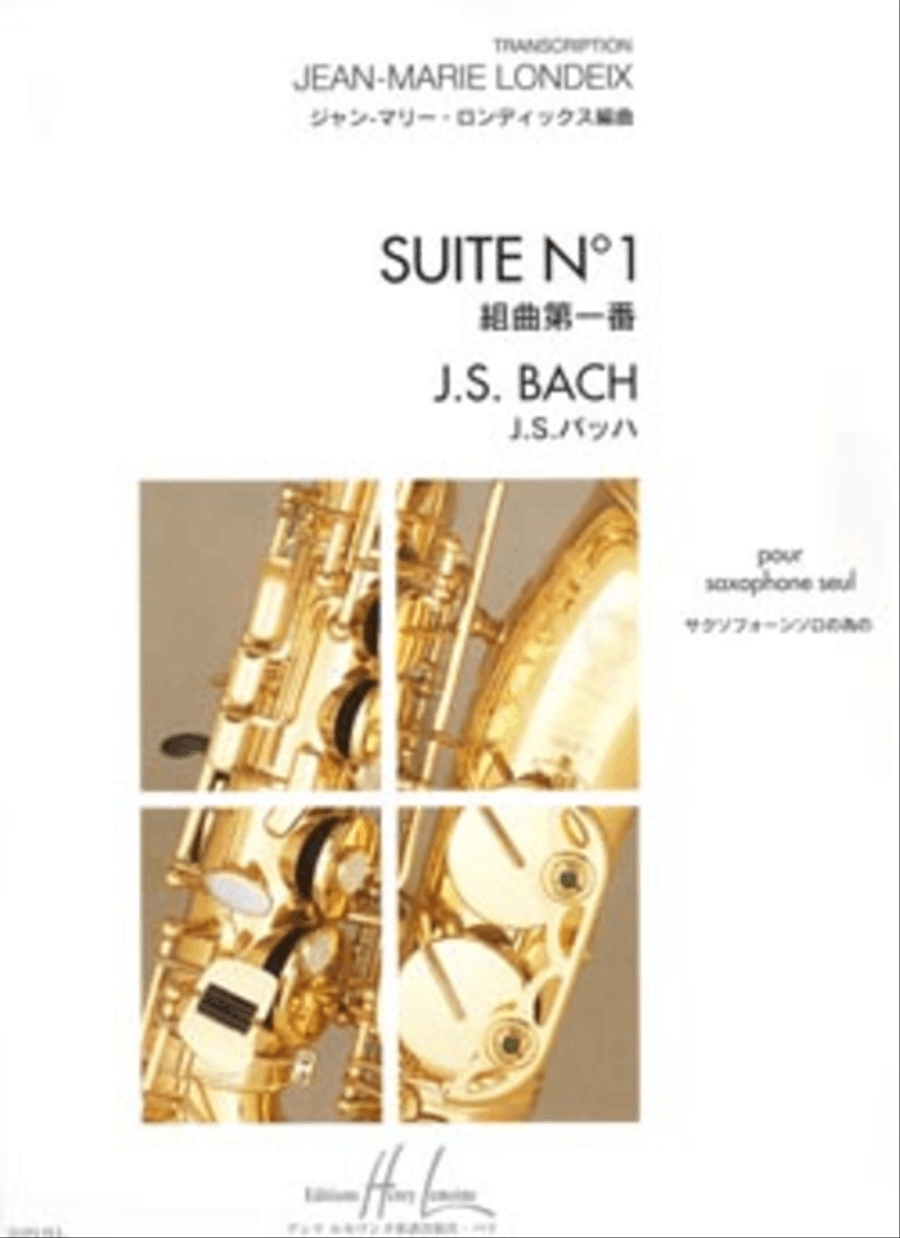 Suite No. 1 Saxophone Solo scores gallery preview page 1