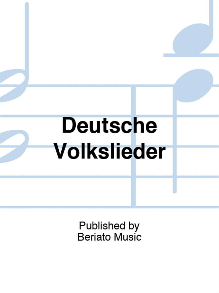 Deutsche Volkslieder Deutsche Volkslieder Piano scores gallery preview page 1
