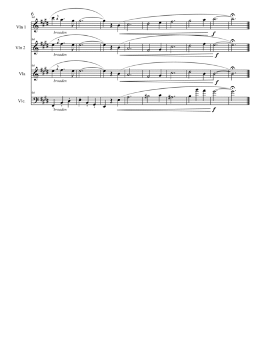 My Wild IRish Rose String Quartet scores gallery preview page 6