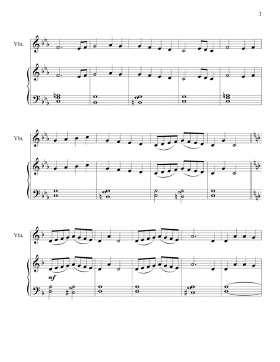 Christmas Duets for Piano & Violin (Easy Piano & Violin) Christmas Duets for Piano & Violin (Easy Piano & Violin) String Duet scores gallery preview page 3