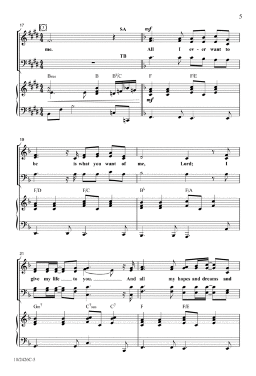 All I Ever Want to Be 4-Part scores gallery preview page 5