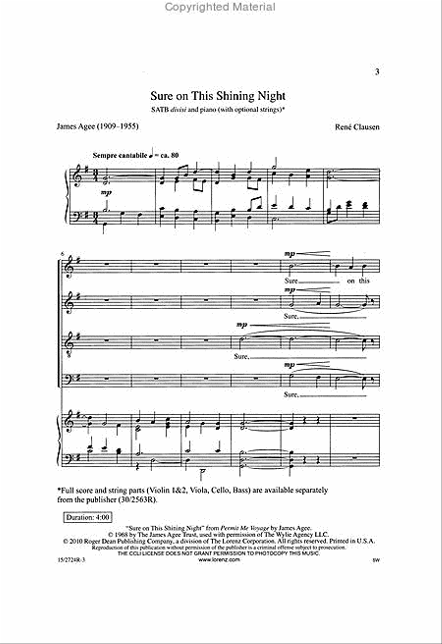 Sure on This Shining Night Divisi scores gallery preview page 2