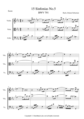 Book cover for Sinfonias No.5 BWV 791