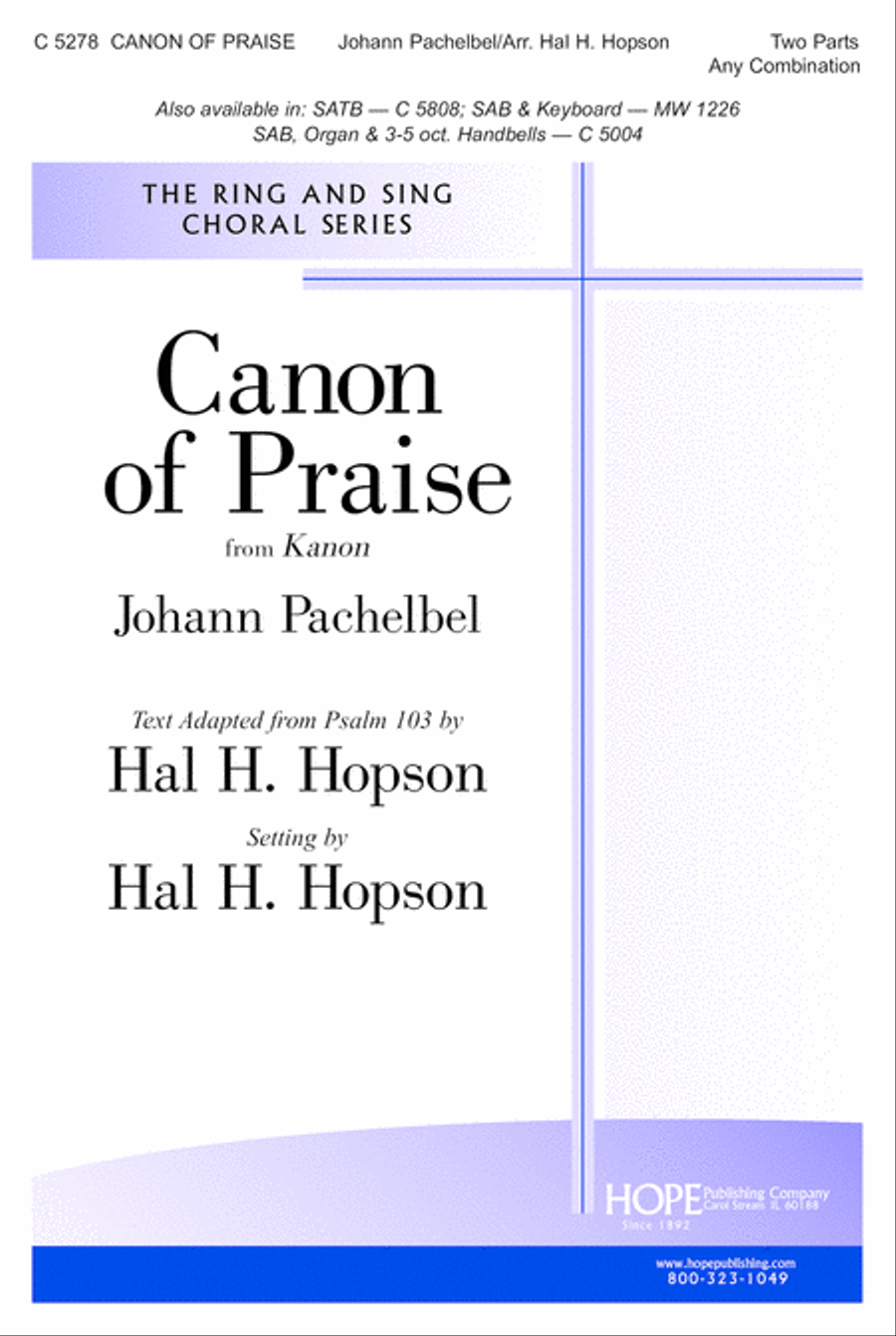 Canon of Praise 3-Part scores gallery preview page 2
