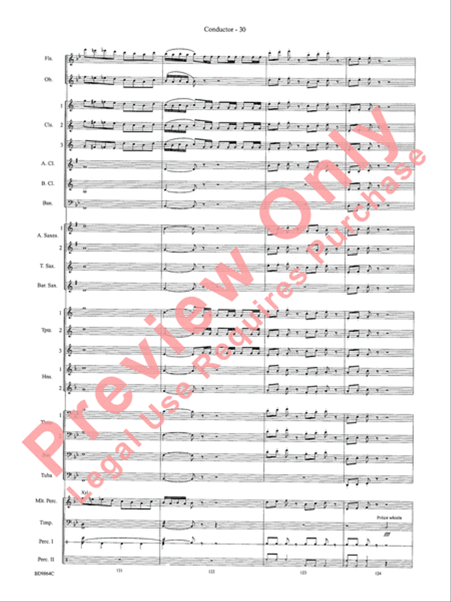 Morning Madness Morning Madness Concert Band scores gallery preview page 33