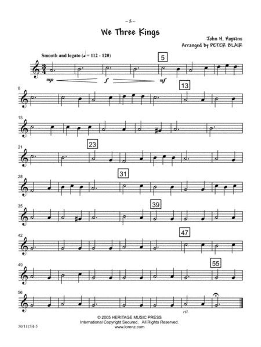 JumpStart First Holiday Concert - Alto Sax/Baritone Sax Concert Band scores gallery preview page 4