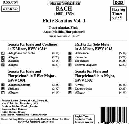 Flute Sonatas Vol. 1 image number null