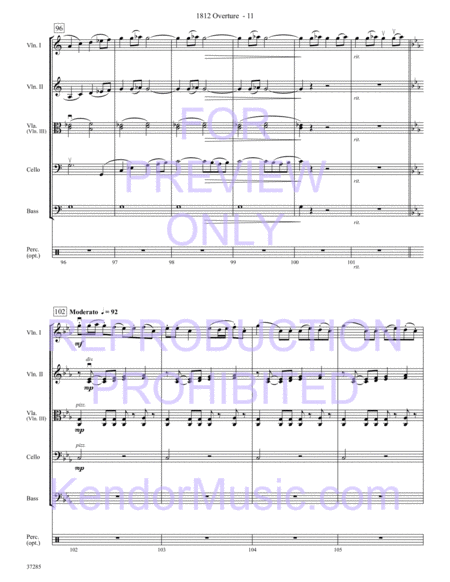 1812 Overture (Full Score)