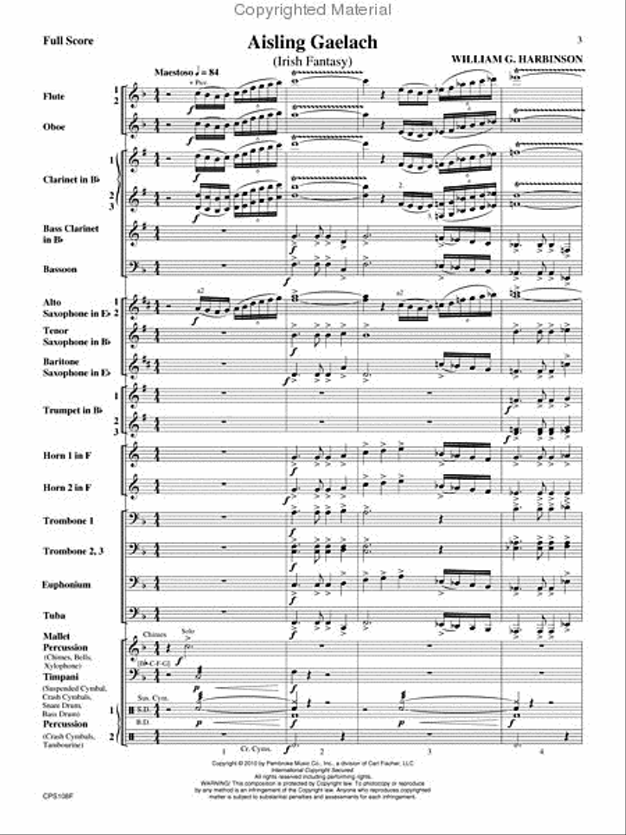 Aisling Gaelach Concert Band scores gallery preview page 2