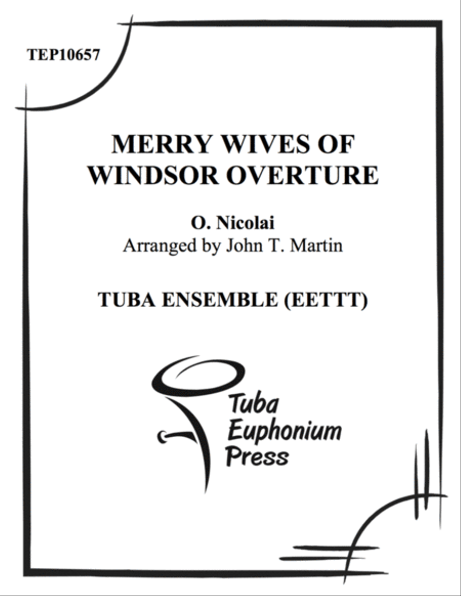 Merry Wives of Windsor Overture Tuba scores gallery preview page 1