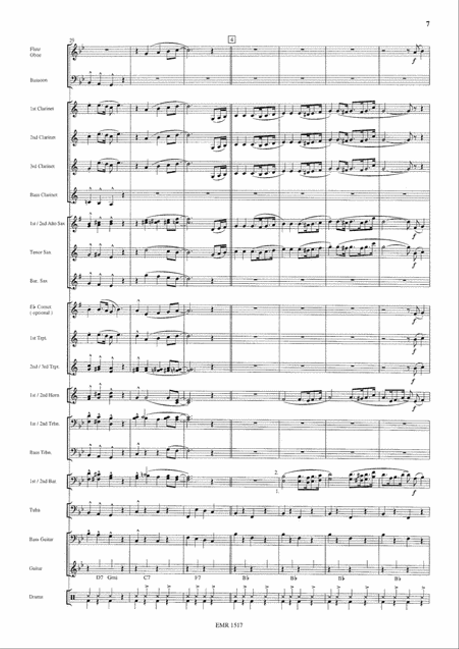 Glenn Miller Medley Concert Band scores gallery preview page 7