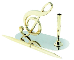 Pen Stand G Clef Two Tone