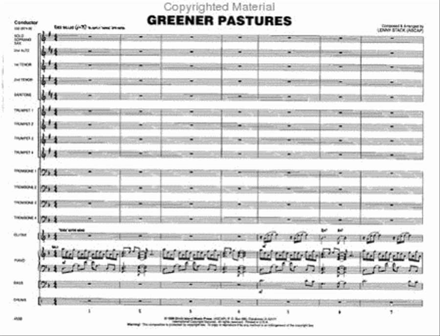 Greener Pastures Greener Pastures Jazz Ensemble scores gallery preview page 2