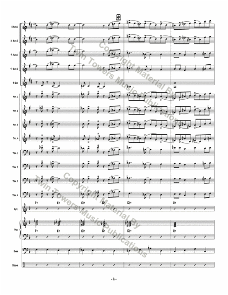 Don't Be Hatin' Don't Be Hatin' Jazz Ensemble scores gallery preview page 9