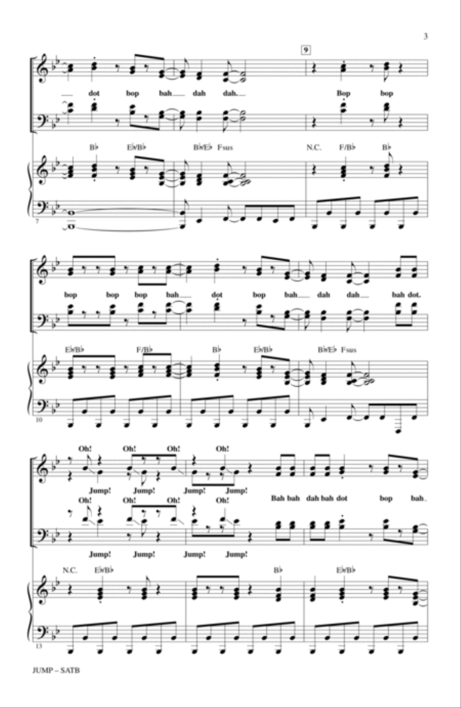 Jump (ed. Kirby Shaw) 4-Part scores gallery preview page 2