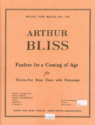 Fanfare For A Coming Of Age (ensemble-brass 8 Or More)