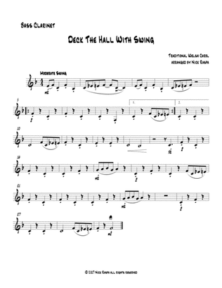Deck The Hall With Swing (Bass Clarinet part for Clarinet quartet)