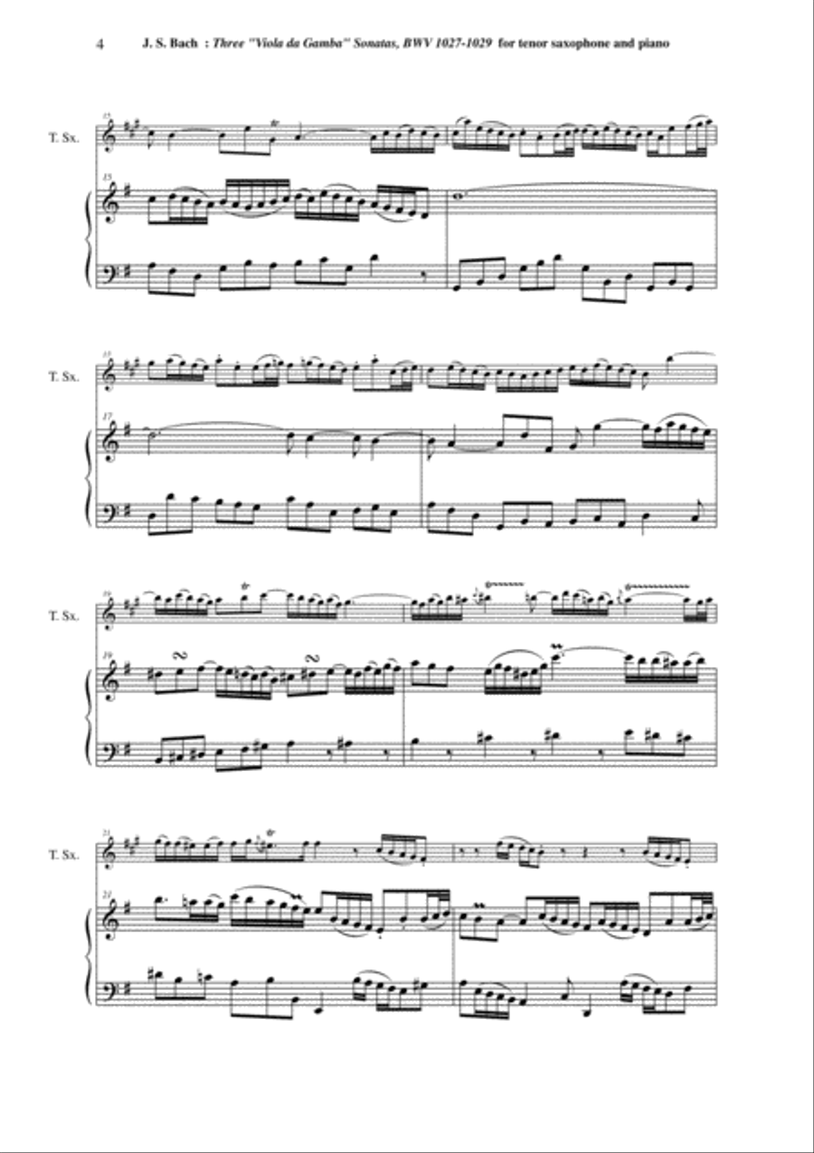J. S. Bach: Three 