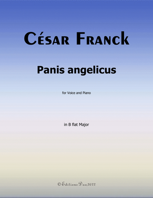 Book cover for Panis angelicus, by Franck, in B flat Major