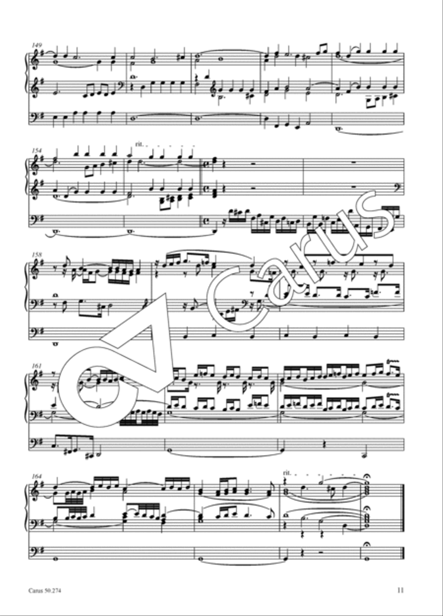Praeludio in G major for organ Organ Solo scores gallery preview page 12