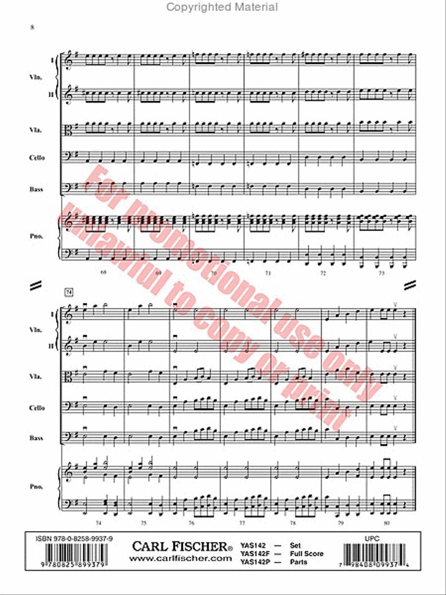 Festival Fanfaronade Festival Fanfaronade String Orchestra scores gallery preview page 9
