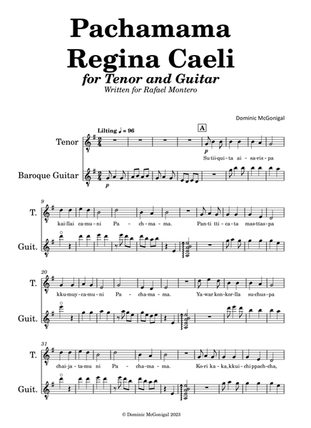 Pachamama Regina Caeli (tenor, baroque guitar) image number null