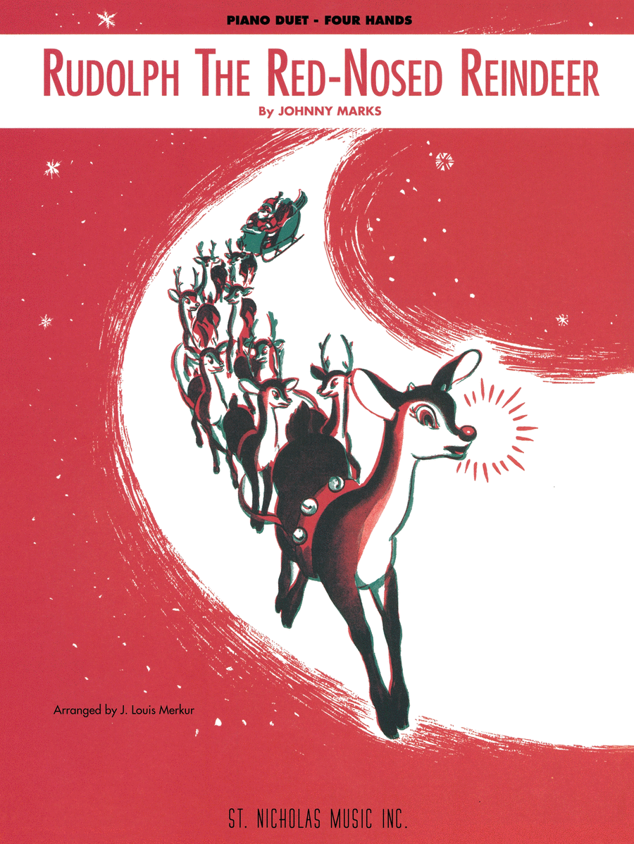 Rudolph the Red-Nosed Reindeer Piano Solo scores gallery preview page 1